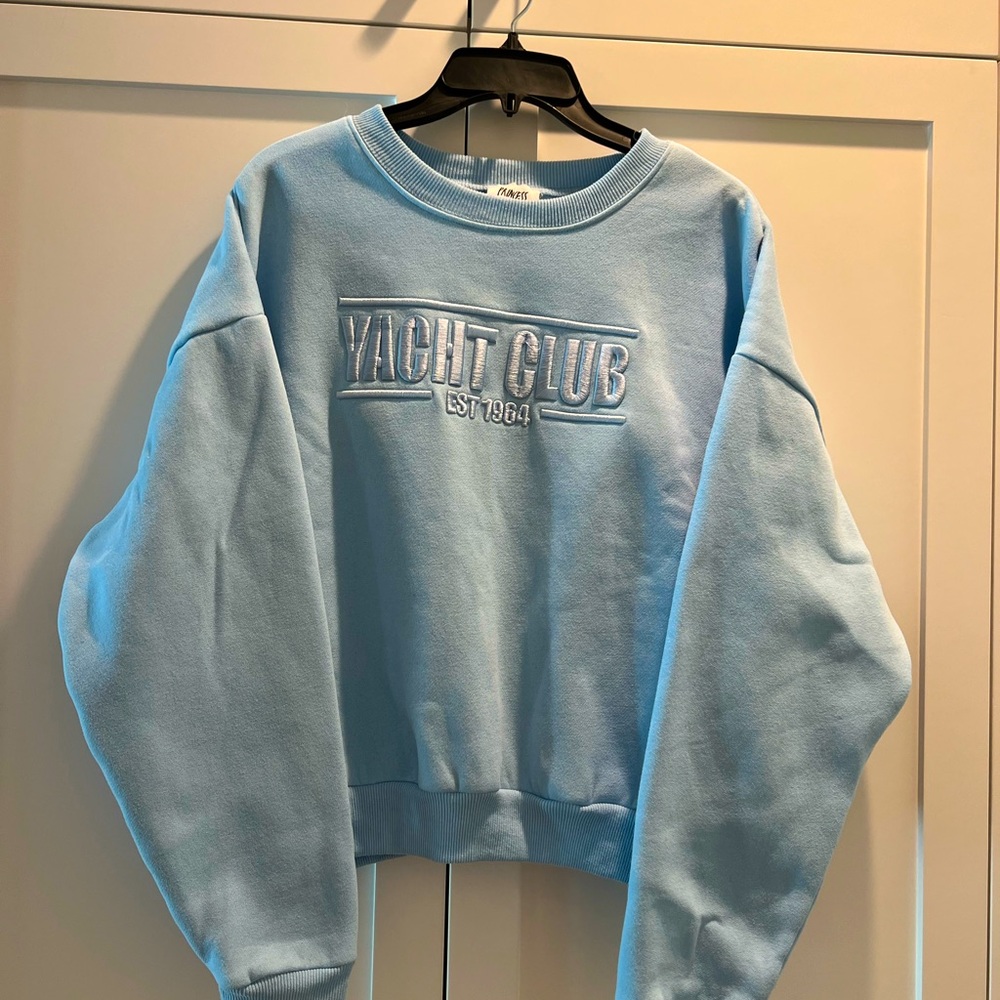 Princess Polly yacht club crewneck sweatshirt Excellent Condition - Picture 4 of 5